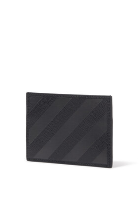 Diagonal Leather Cardholder